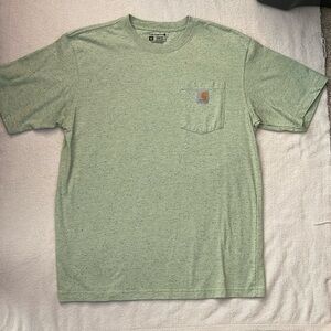 Green Carhartt Short Sleeve Shirt Mens Size Medium